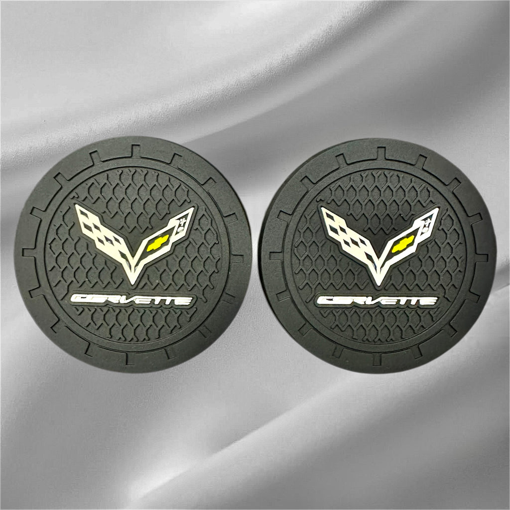 2x Cup Coaster | for Chevy Corvette image 0