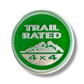 Trail Rated 4x4 Badge | for Jeep - Green image 0