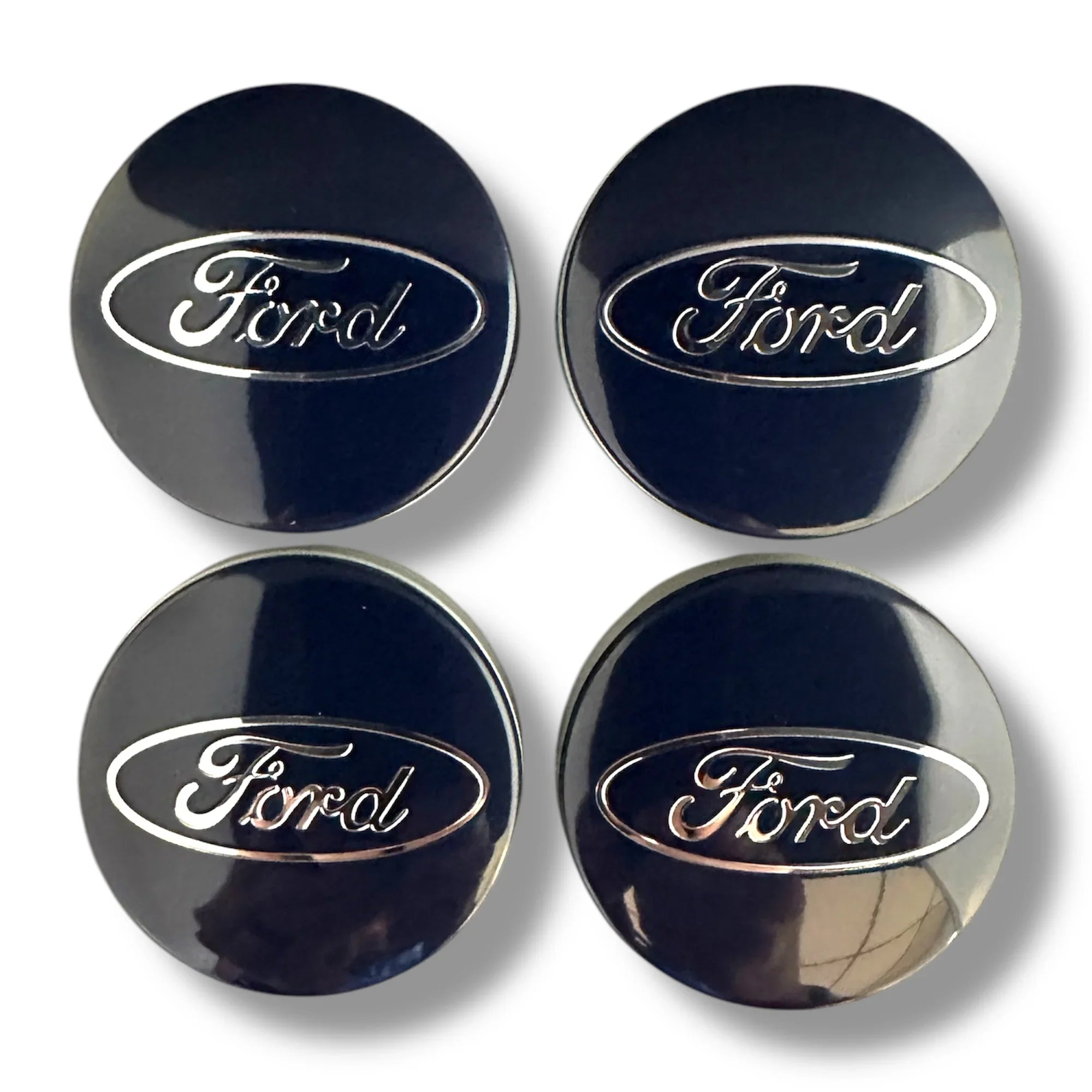 2 " Black Center Wheel Caps | for Ford image 0