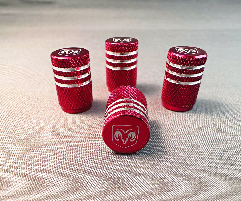 4x Tire Valve Caps | for Dodge RAM image 0