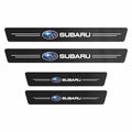 4x Door Sill Protectors Carbon Fiber Look | for Subaru image 0