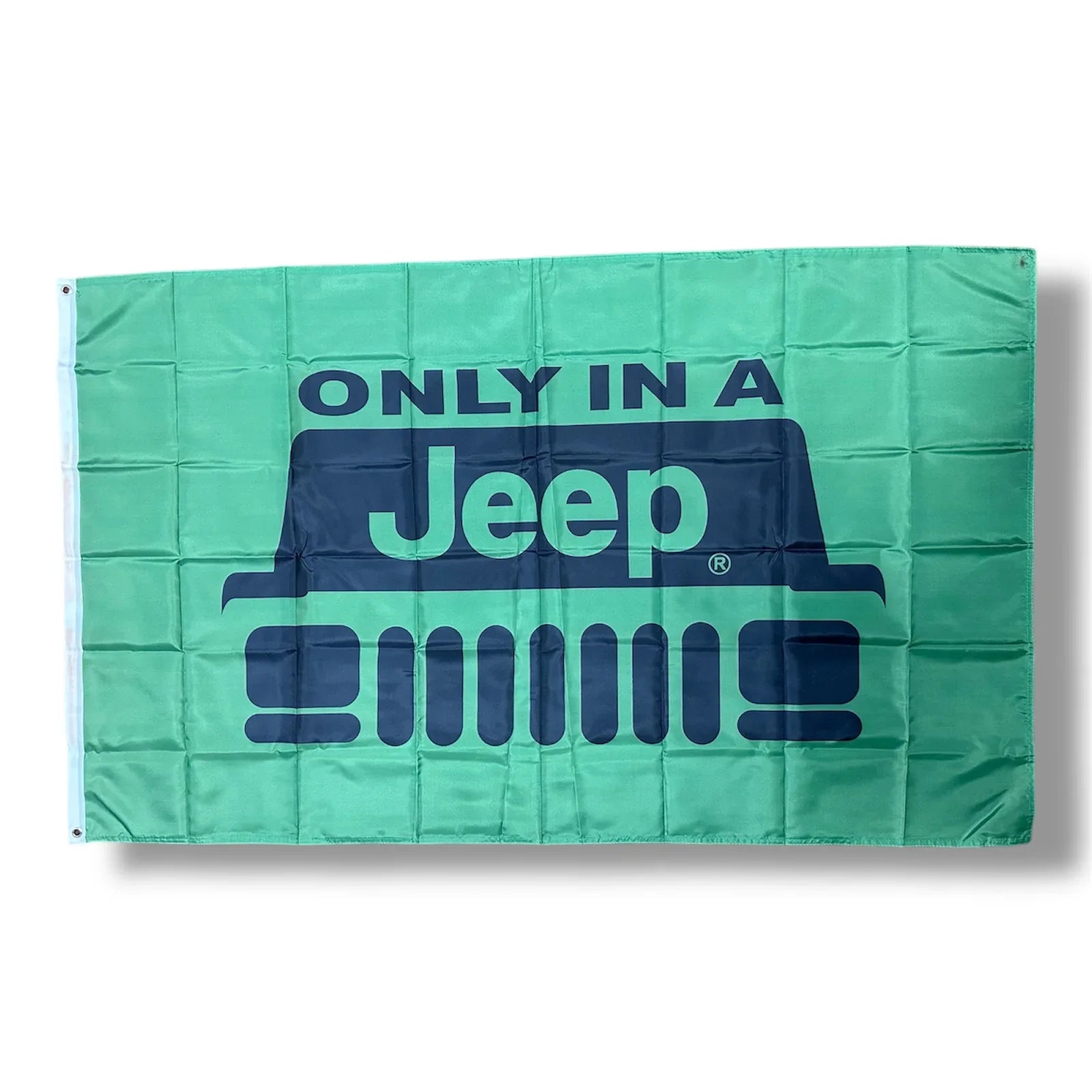 Green Garage Banner Flag | for Jeep image 0
