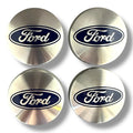 2" Brushed Silver Center Wheel Caps | for Ford image 0