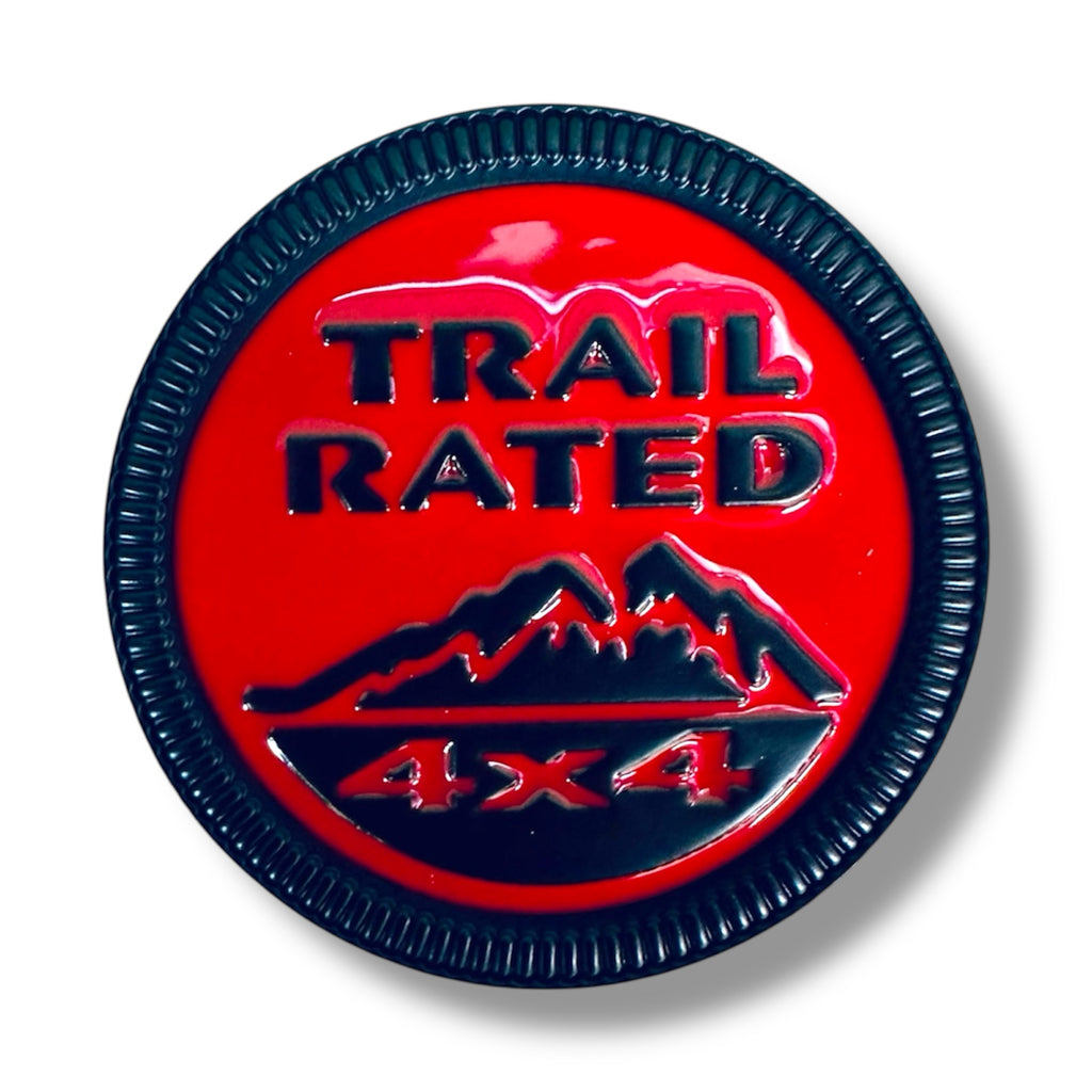 Trail Rated 4x4 Badge | Jeep Red/Black image 0