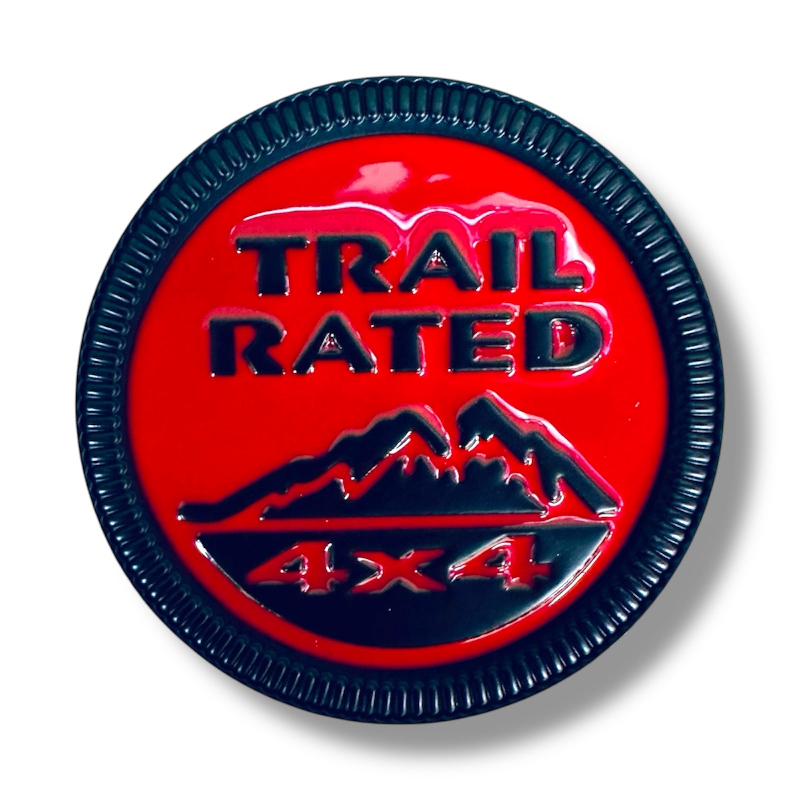 Trail Rated 4x4 Badge | Jeep Red/Black image 0