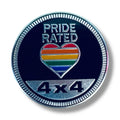 Pride Rated 4x4 Badge | for Jeep image 0