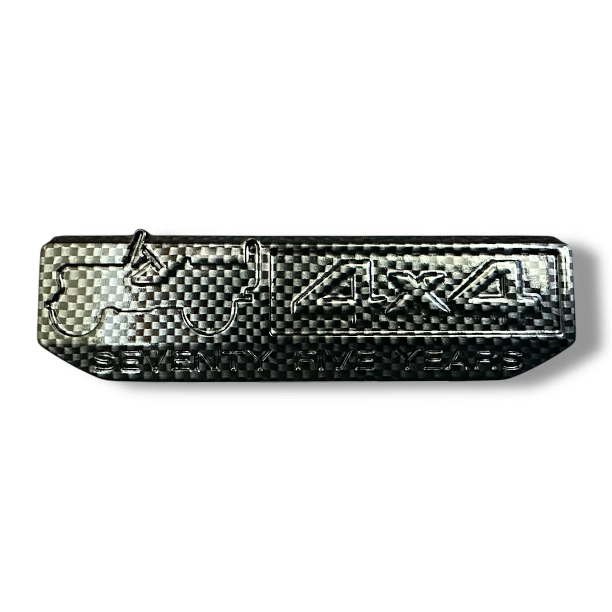 4x4/75 Years Emblem Black Carbon Fiber Look image 0