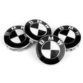 4x Black & White Hood Emblem | for BMW image 0