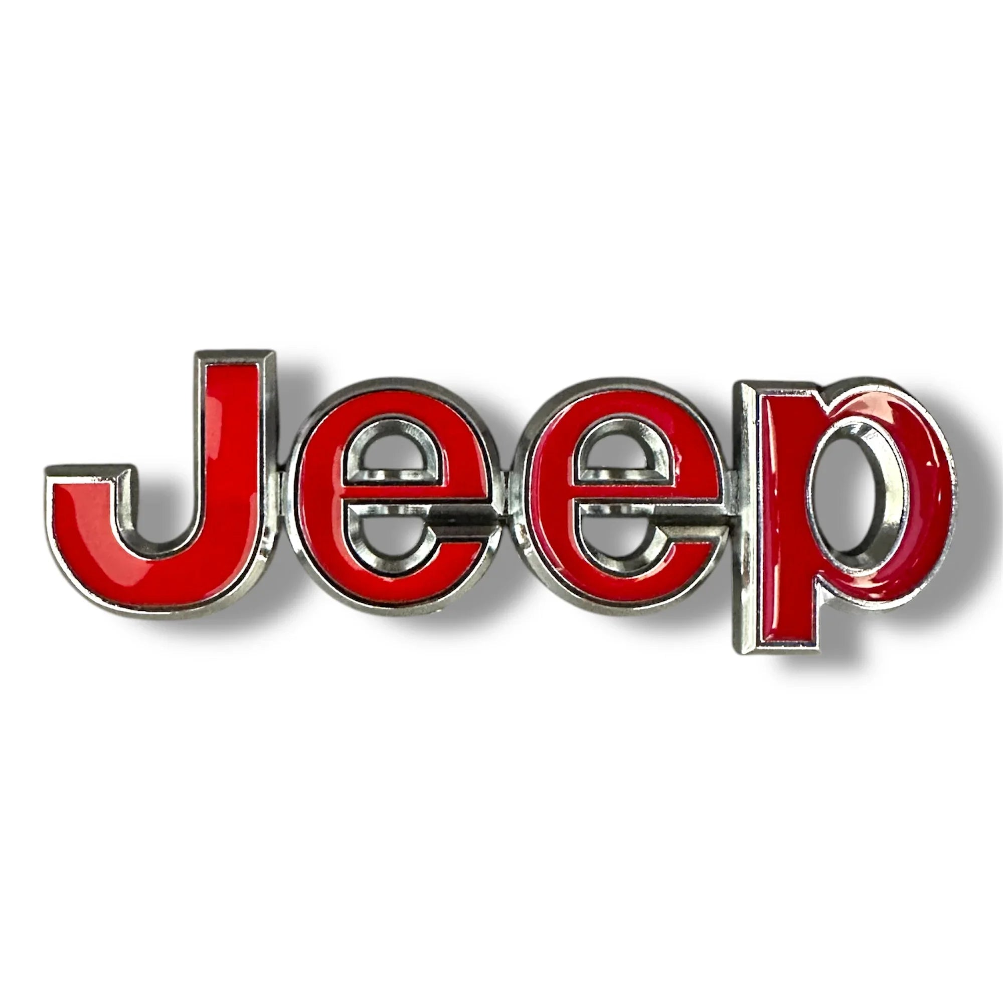 Chrome/Red Emblem | for Jeep image 0