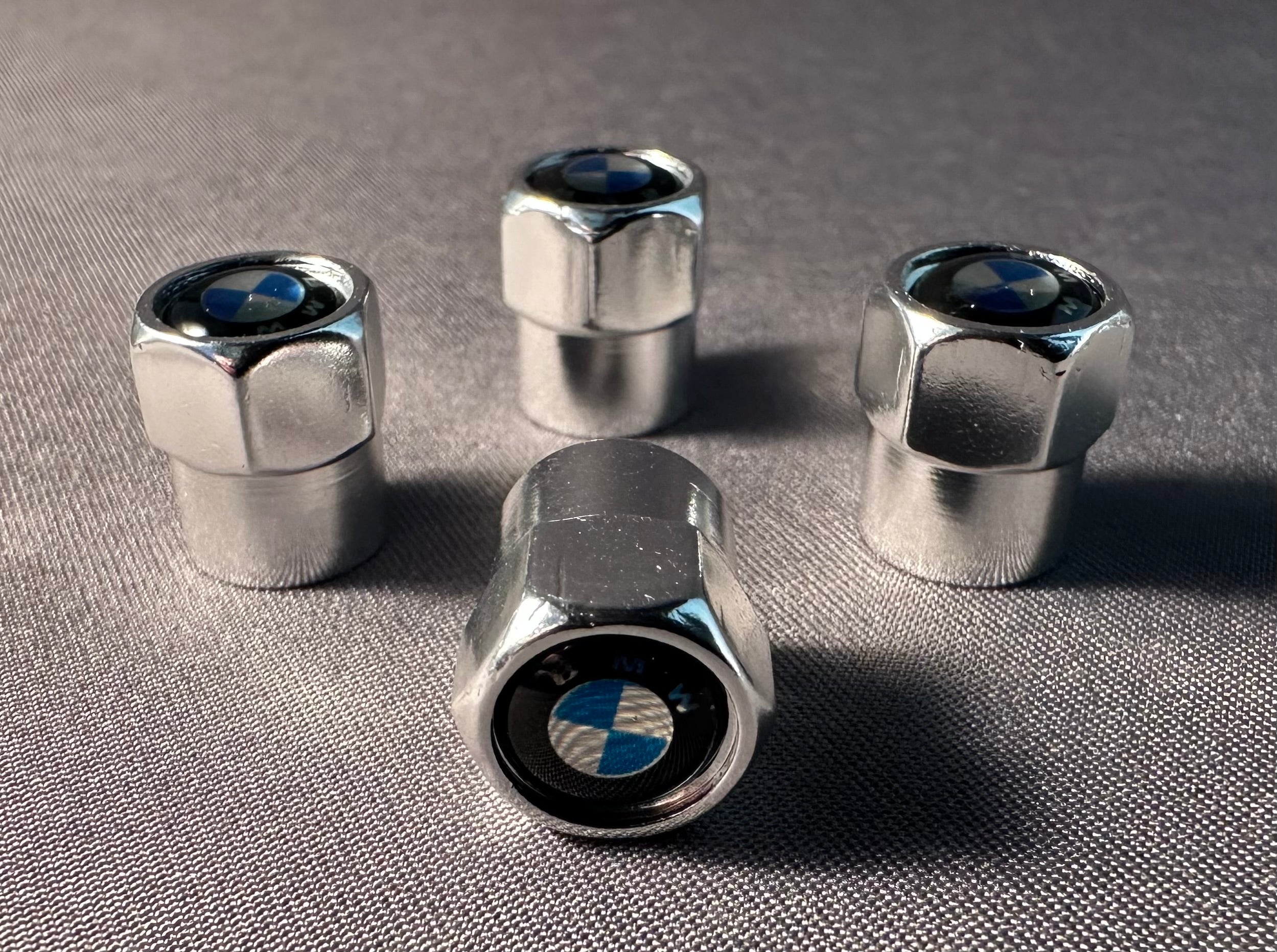 4x Chrome Tire Valve Caps | for BMW image 0