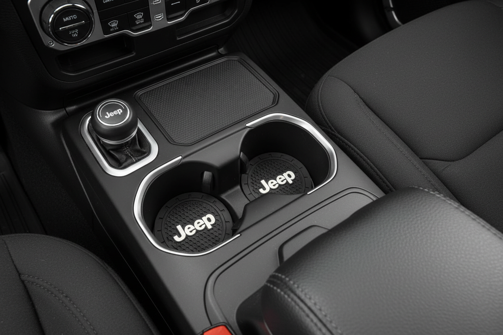 Jeep All Black Cup Coasters